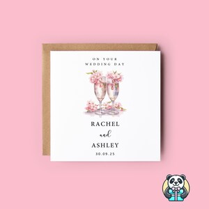 Personalised Wedding Card, Vintage Wedding, Boho Wedding, For A Special Couple, On Your Wedding Day