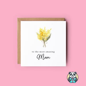 Carte mignonne pour la fête des mères | à la plus incroyable des mamans | carte postale pour elle | carte postale pour maman | Carte d'anniversaire de maman