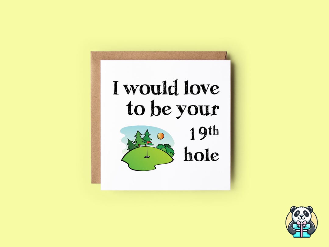 Golf Card Rude Funny Golf Anniversary Card: 19th Hole, Rude Card for Him - Etsy