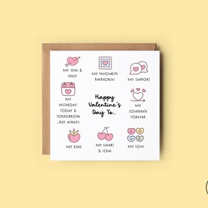 Carte de Saint-Valentin pour lui, carte de Saint-Valentin romantique, carte de Saint-Valentin pour mari
