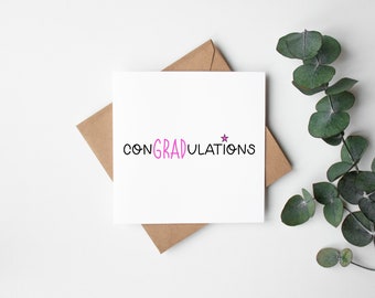 Graduation Card | Well Done Card | Congratulations Card | Exams Card | Congradulations Card