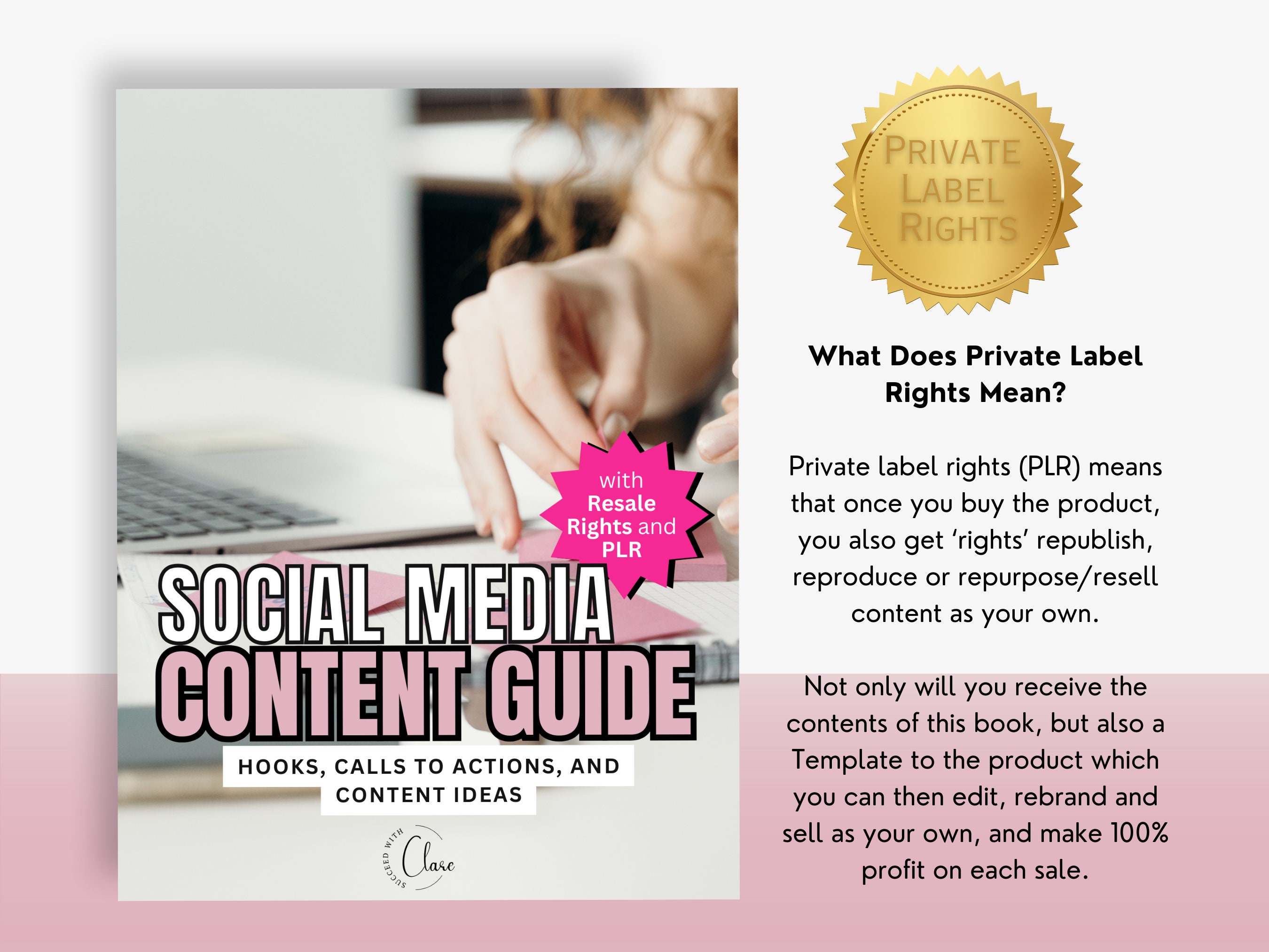 Social Media Content Guide With Master Resell Rights (MRR) and Private ...