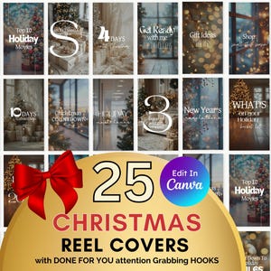 Reel Covers with Hooks for Digital Marketing: Instagram Reel Template Covers | Faceless Marketing, Canva Template