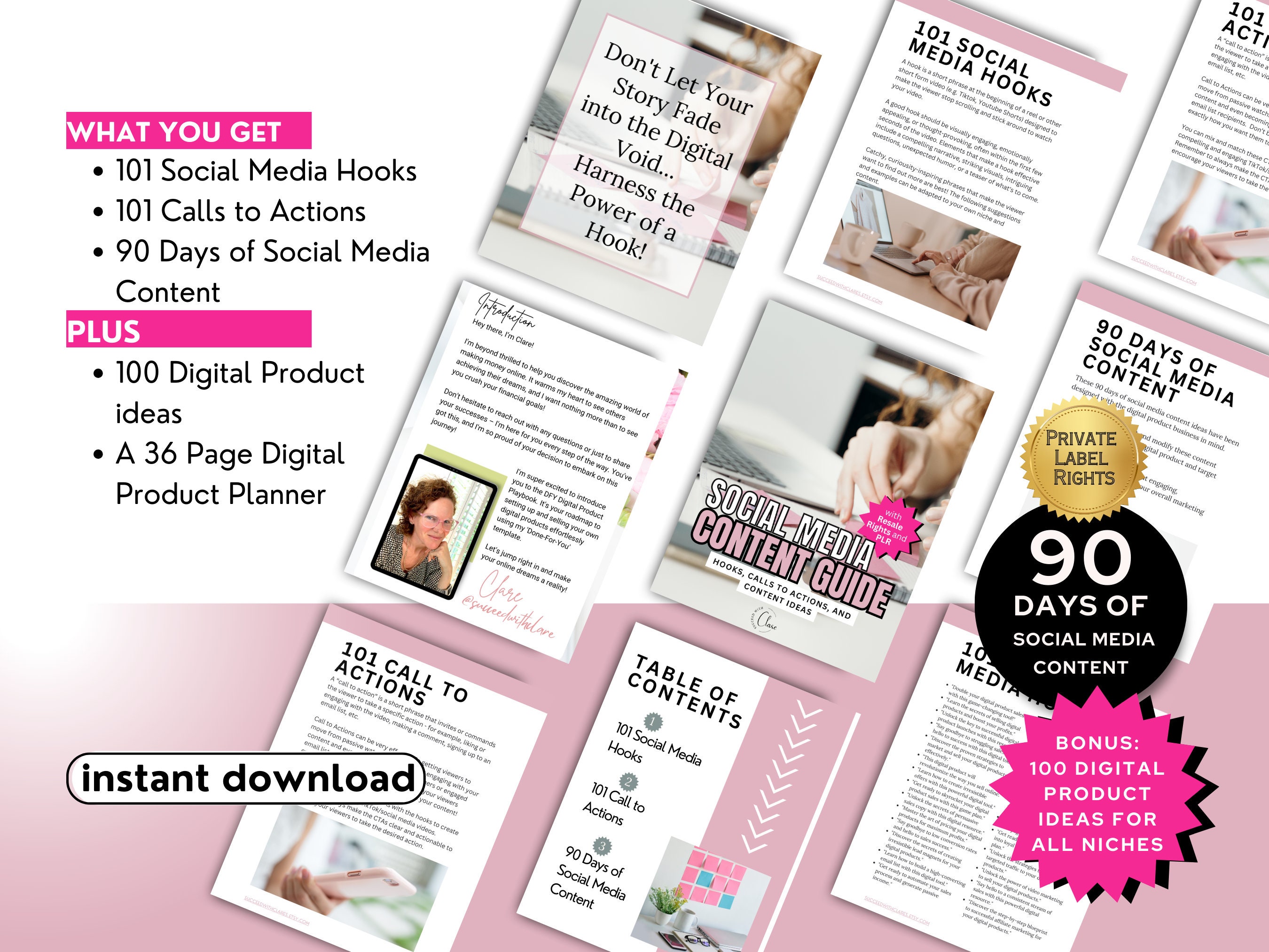 Social Media Content Guide With Master Resell Rights (MRR) and Private ...