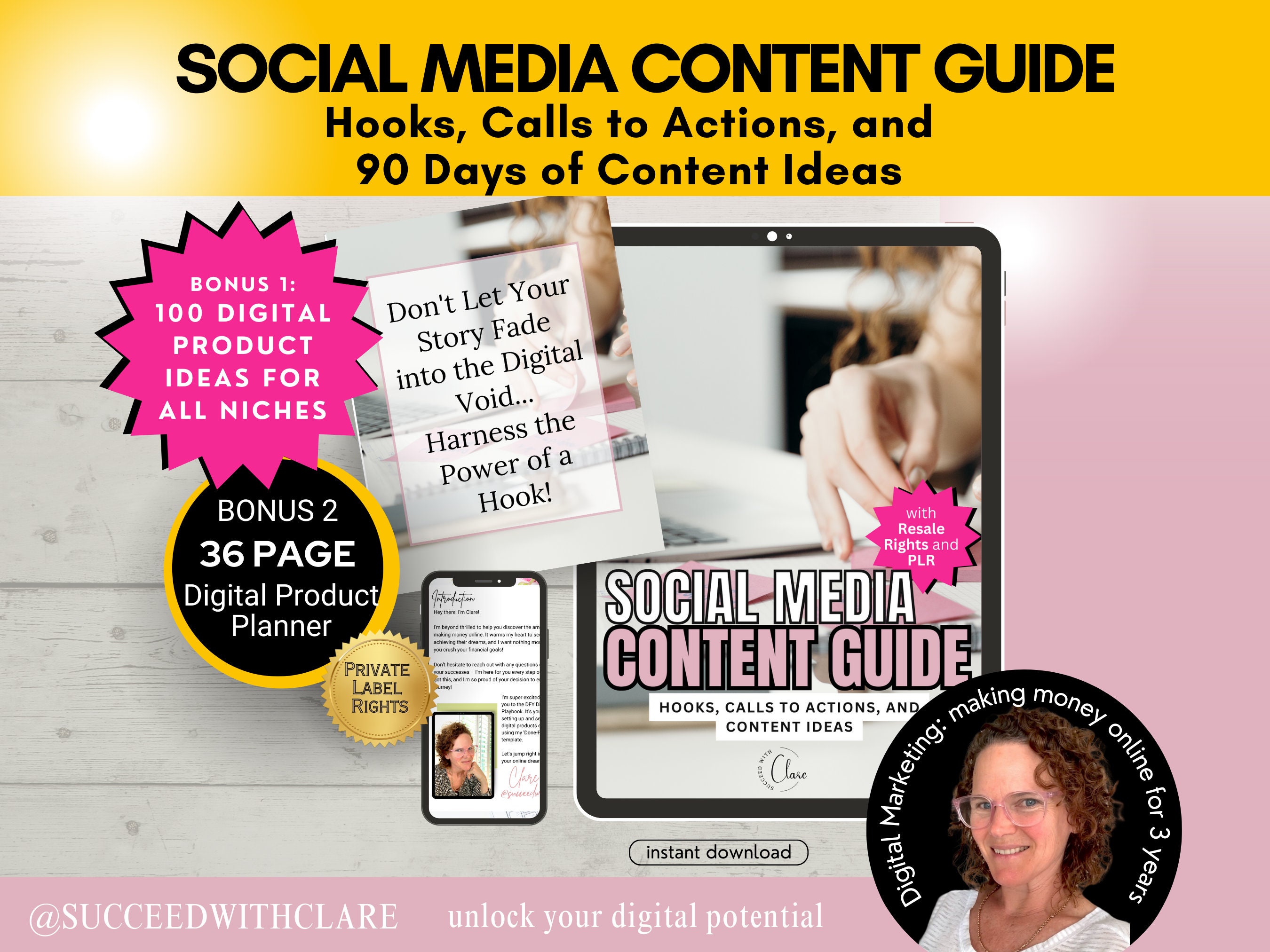 Social Media Content Guide With Master Resell Rights MRR and Private ...