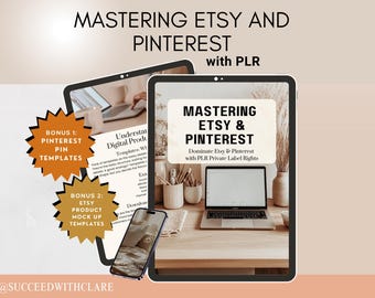 Mastering Etsy and Pinterest Course | Sell on Etsy with Pinterest | Etsy SEO & Marketing Guide | Digital Course for Etsy Sellers