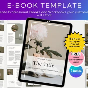 Ebook Template Canva Editable Lead Magnet Coaching Guide Book Course Creator Done for You Modern Workbook Worksheet Digital Download