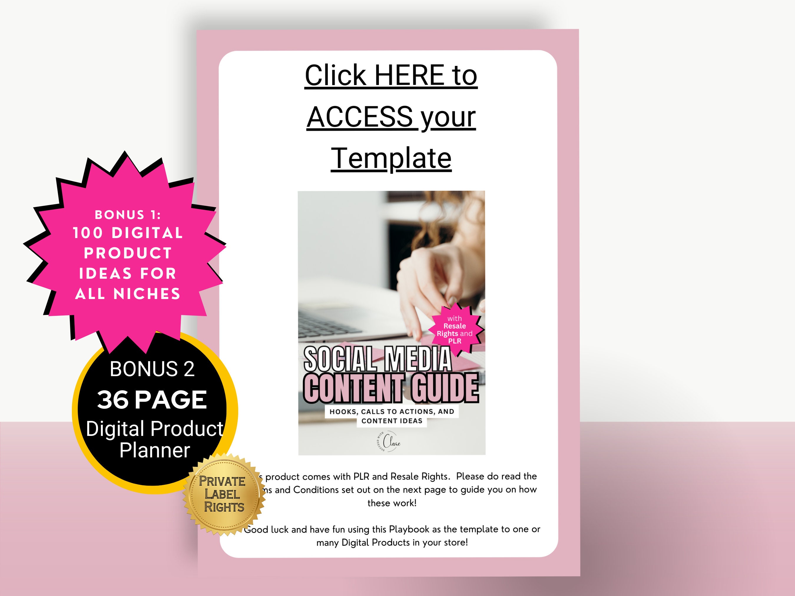 Social Media Content Guide With Master Resell Rights MRR and Private ...