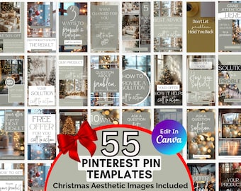 Pinterest Vorlagen Canva. Pinterest Pins. Weihnachten Pinterest Vorlagen. Pin Vorlage. Pinterest Templates für Produkte