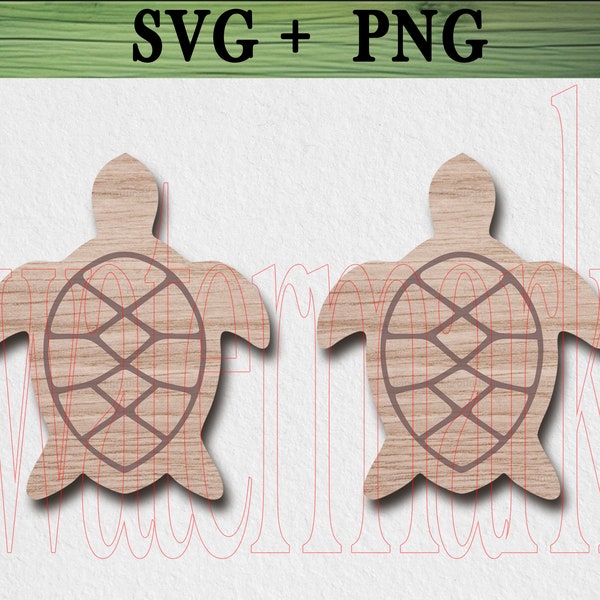 Minimalistic Sea Turtle Earring Studs Cut File for Laser Engraving - Commercial Licence Included - Minimalistic Jewellery