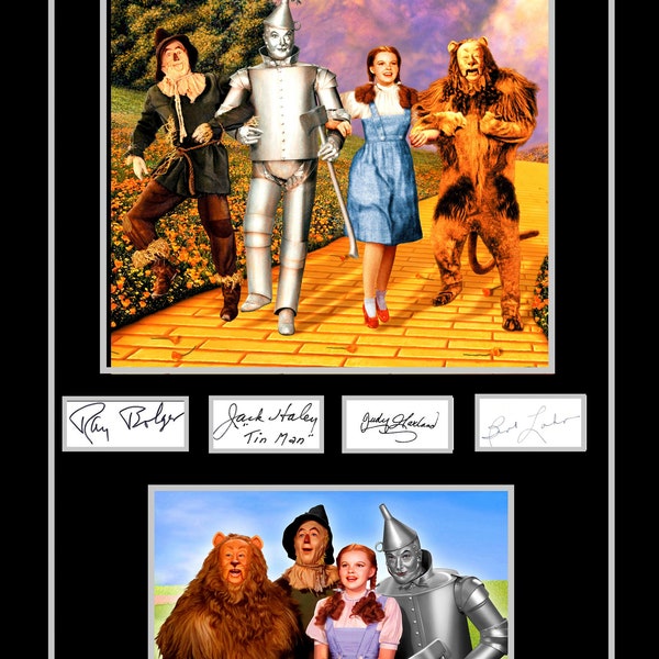 Great Quality The Wizard of Oz Signed / Autographed print. Stunning quality print
