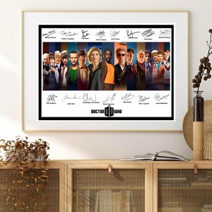 All new for 2024 Doctor Who Signed / Autographed Stunning quality print. Includes New Doctor. All Doctors Dr Who image 2