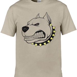 Dog Head Unisex Softstyle T-Shirt Angry Dog Top Unleash the Fury!