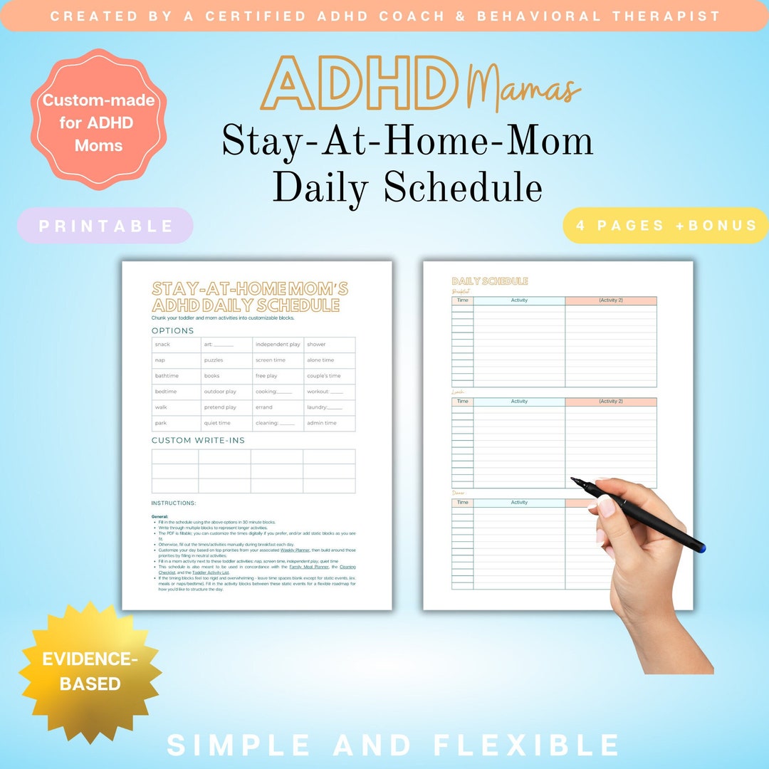 adhd-daily-schedule-for-stay-at-home-moms-undated-printable-us-letter-family-home-organizer-planner-made-by-behavioral-therapist-coach-etsy