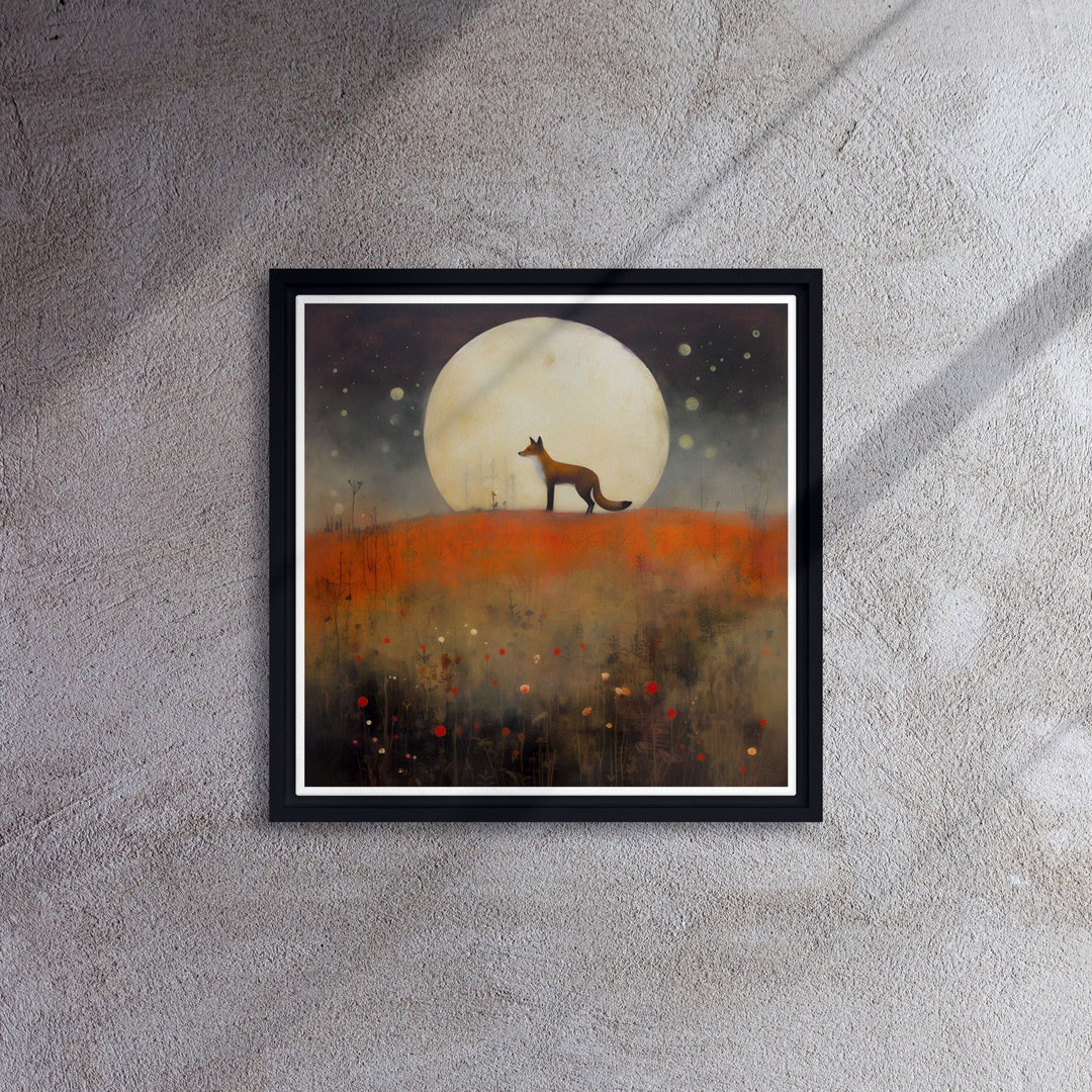 Foxy Night Printable High Resolution Image 300dpi 4k Ratio 1:1 Artistic ...