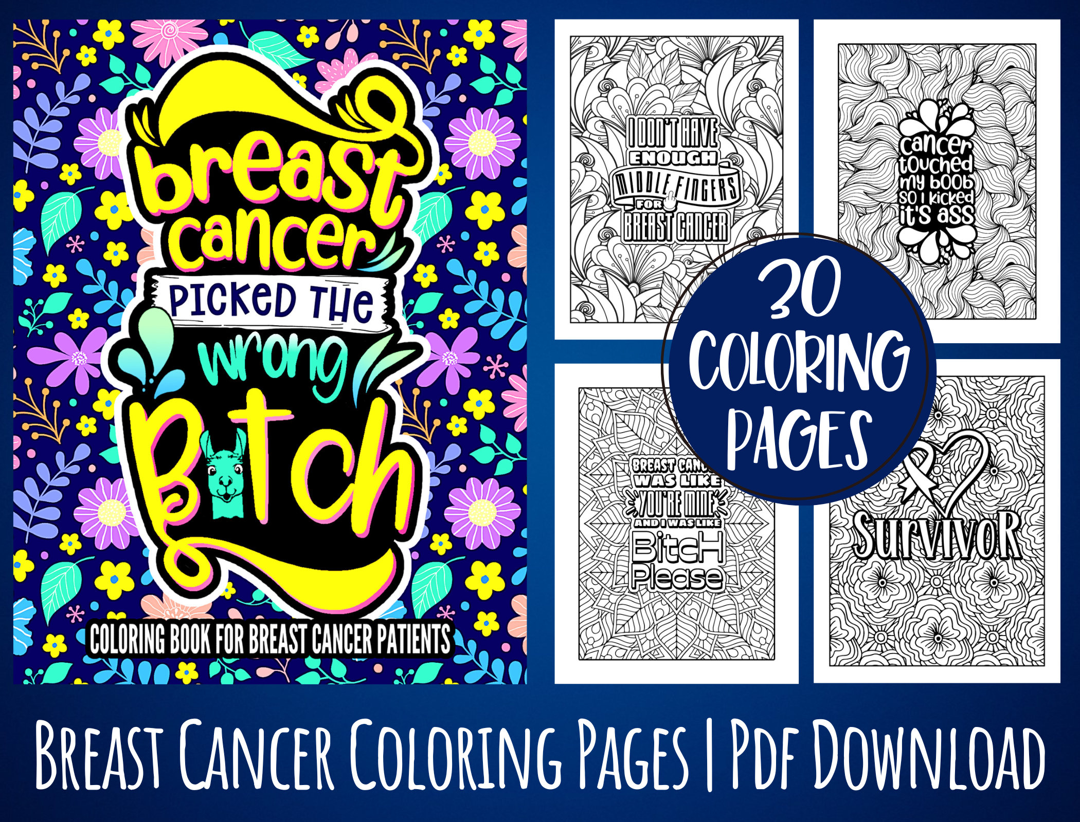 Promotional Awareness Ribbon Adult Coloring Book & 6-Color Pencil Set To-Go  $2.08