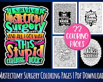 Funny Mastectomy Surgery Recovery Coloring Pages