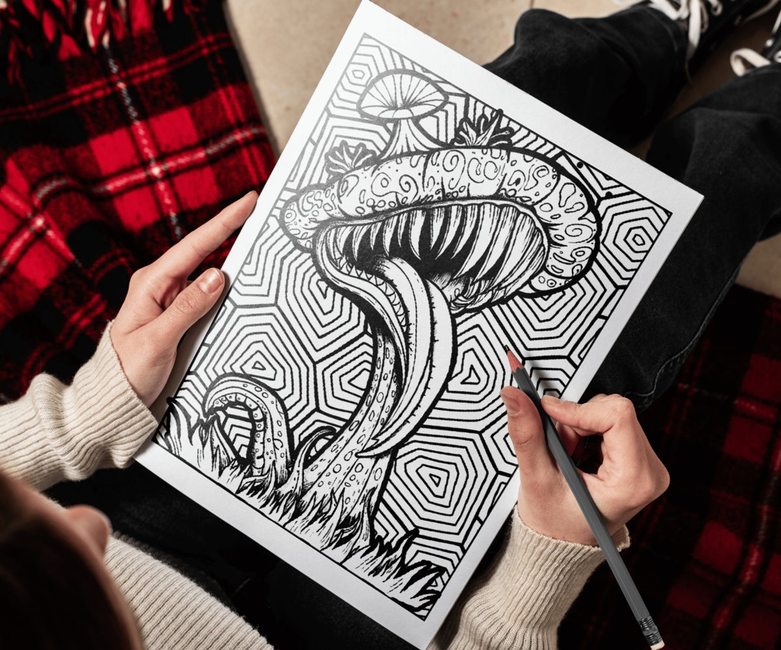 50 Creepy Horror Plants Coloring Book Pages - Etsy