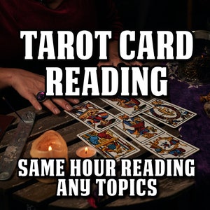 Leitura de cartas de tarô por vidente - Insights de especialistas sobre qualquer tópico - Entrega na mesma hora e no mesmo dia