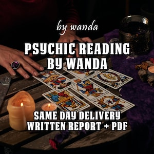 PSYKISK LÄSNING av Wanda, 3-6 timmar, valfritt ämne, samma dag, skriftlig rapport + PDF