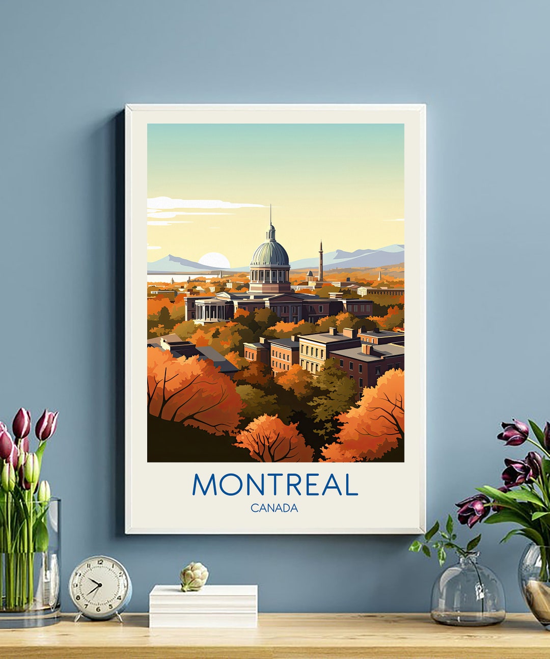 Montreal Poster Montreal Art Canada Print Canada Travel Etsy