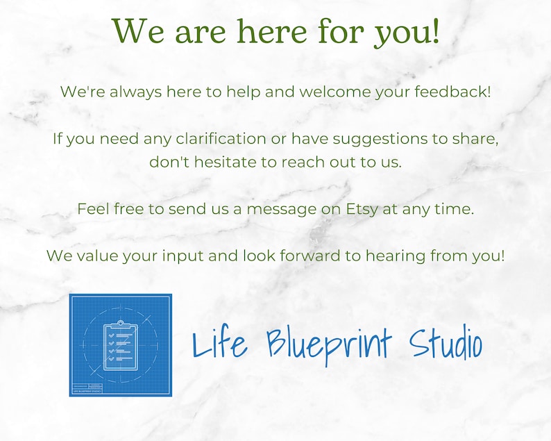 Customer Support and Feedback Welcome - Etsy Messages