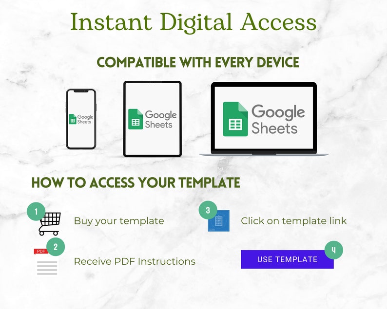 Instant Digital Access - Etsy Purchase Instructions