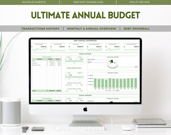The Ultimate Annual Budget and Financial Tracker: Your Personal Finance Solution in Google Sheets
