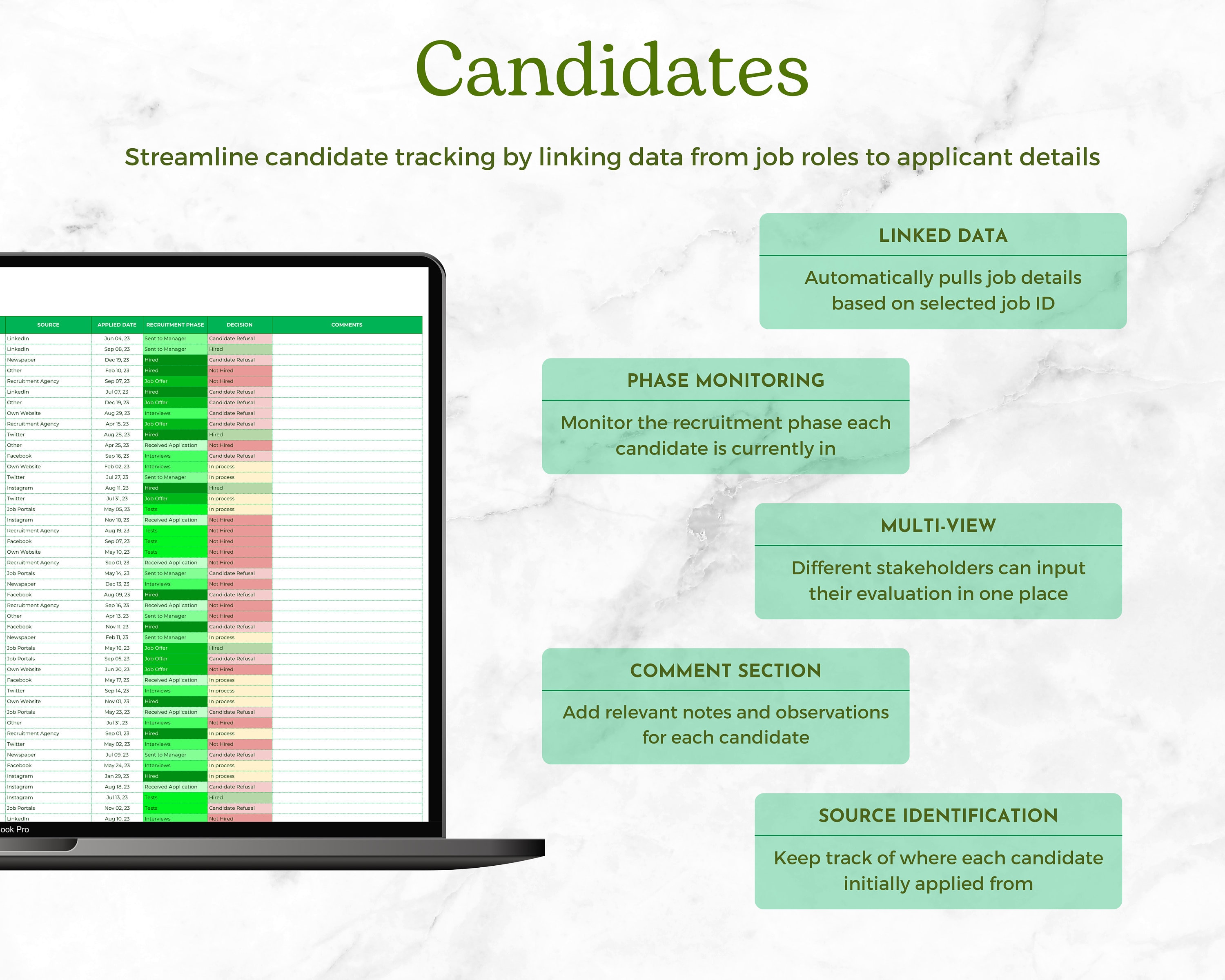Ultimate Recruitment Suite Comprehensive Google Sheets HR Template for