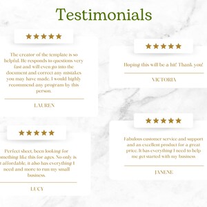 Customer Testimonials - 5-Star Reviews