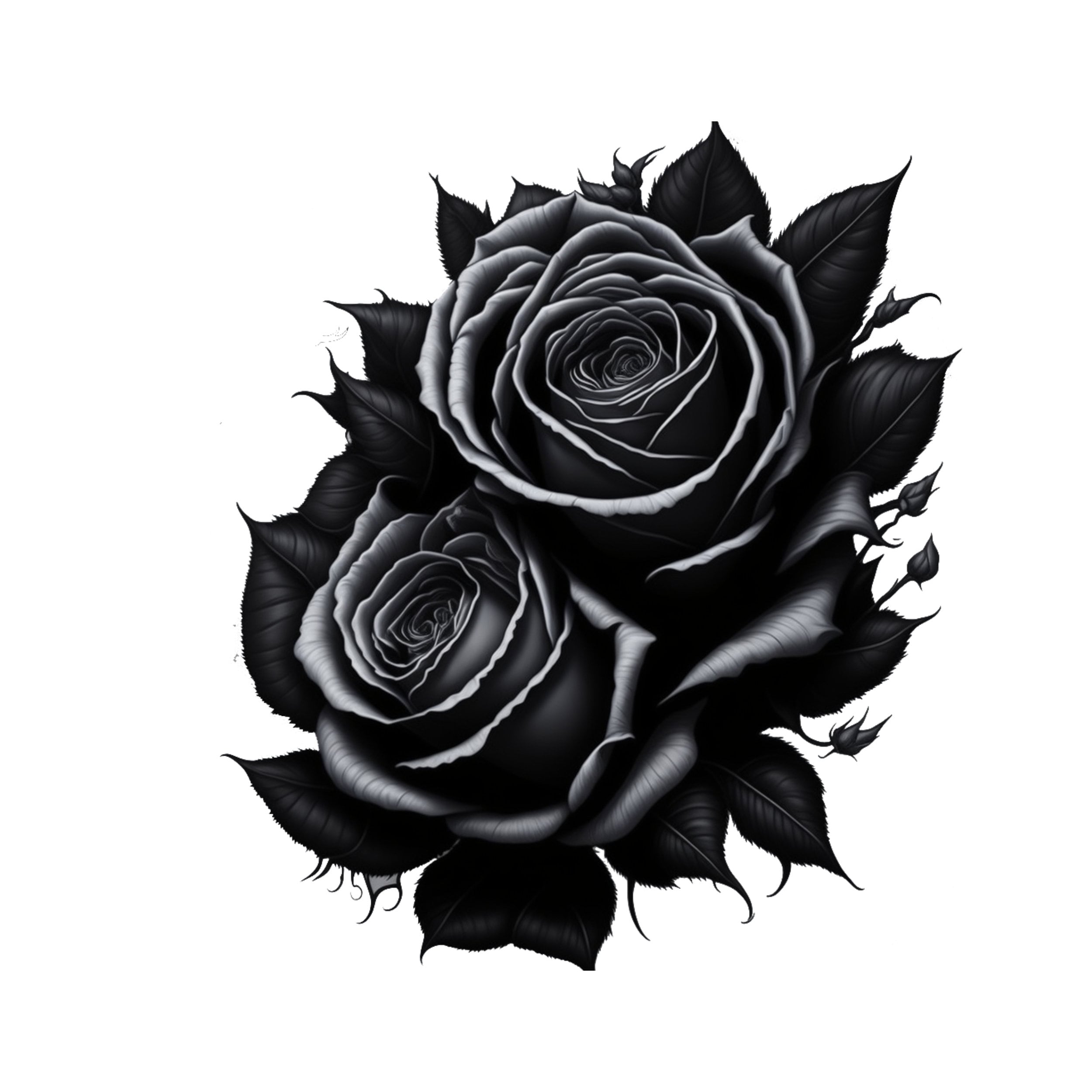 20 Black rose tattoo ideas