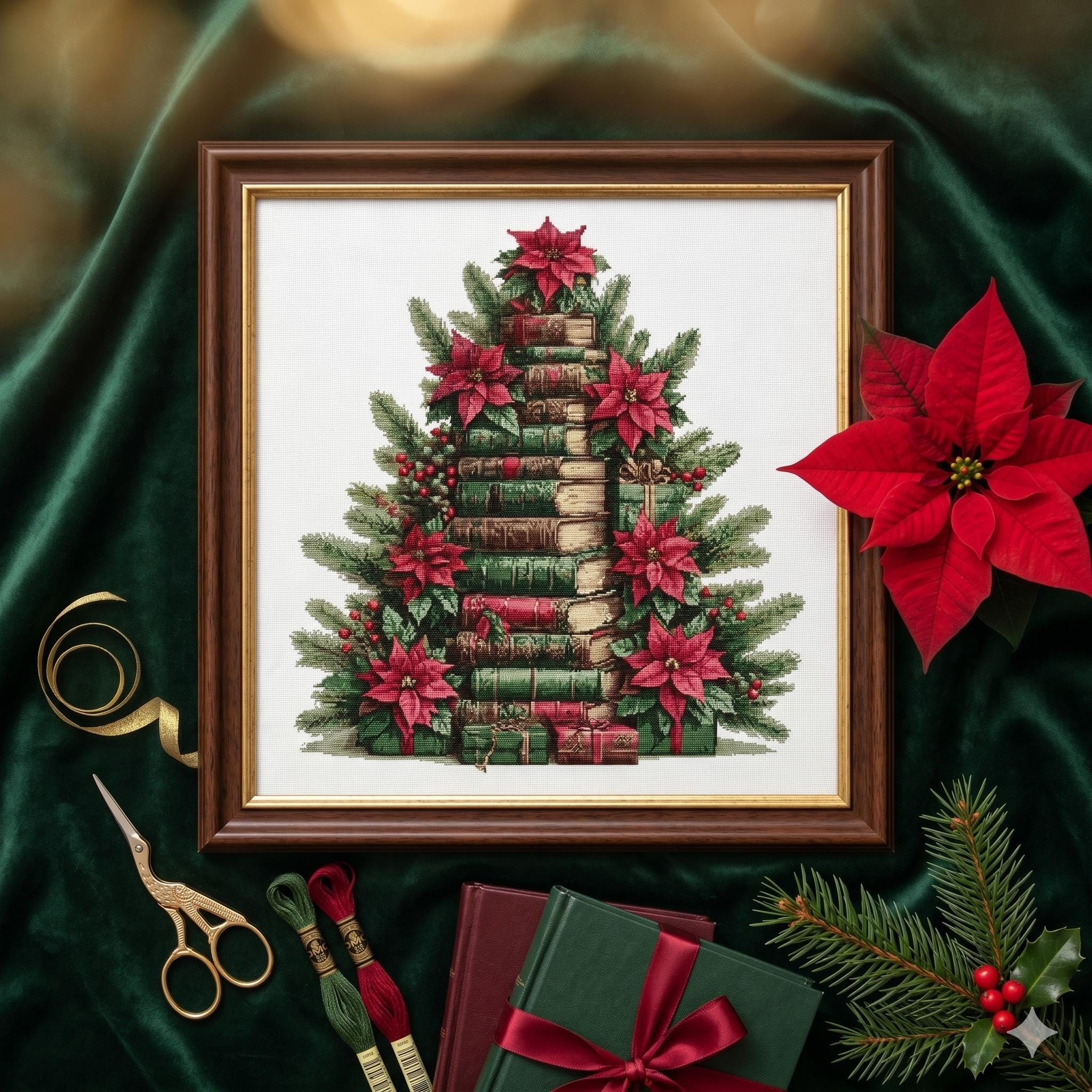 Christmas tree cross stitch skirts - Etsy 日本