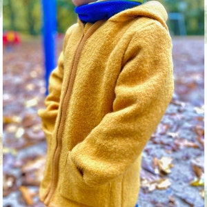 Manteau d'hiver en laine bouillie pour enfants, veste Wolle pour l'enfant image 4