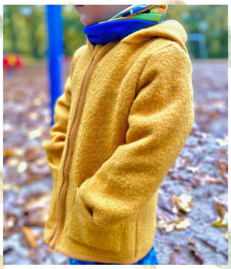 Manteau d'hiver en laine bouillie pour enfants, veste Wolle pour l'enfant image 4