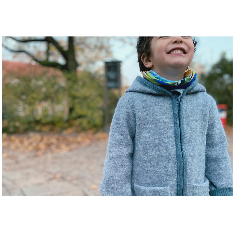 Manteau d'hiver en laine bouillie pour enfants, veste Wolle pour l'enfant image 3