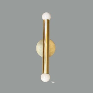 One Piece Brushed Brass Line Sconce - Mid century Lighting - Sputnik Lights - Italian Lights - Wall Lights Sconce - Wall Sconce - Wall Lamp