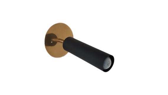 One Piece Matt black Modern wall sconce - Modern wall light - Mid century wall sconce - Sputnik light - lighting - Italian wall light office