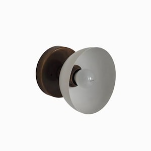 One Light Matt white Brass antique finish Italian wall sconce - Modern style wall sconce - wall lamp - sputnik light - Italian wall light