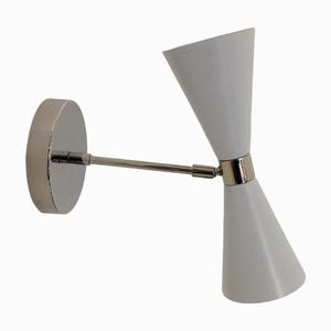 One Piece Matte white Italian wall sconce - Modern wall sconce - Mid century wall sconce - Sputnik light - Italian wall light- wall light