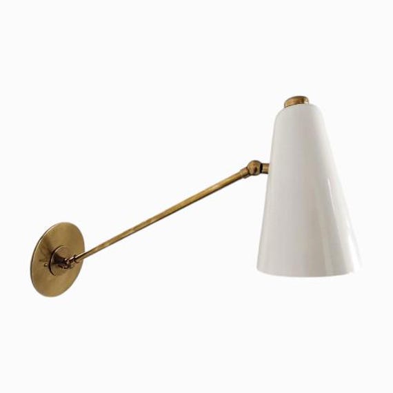 One piece Matt white Mid century wall sconce - Modern wall sconce - Light fixture - Wall light - Sputnik light - Italian light - wall sconce