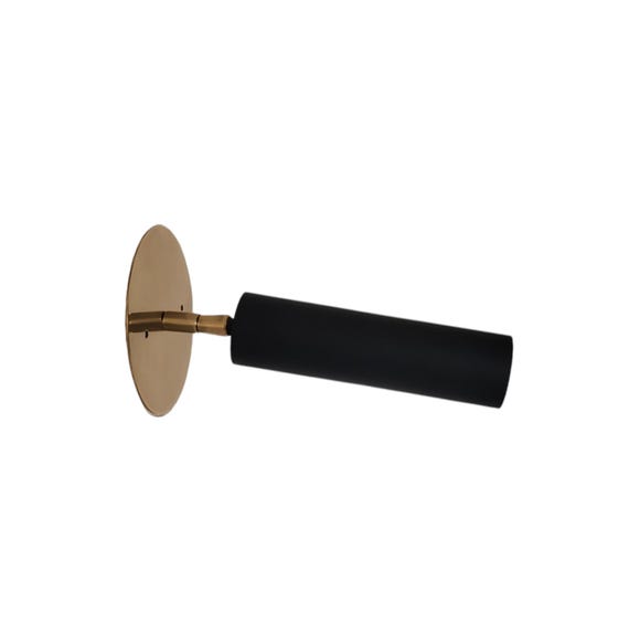 Pair of Matt black Modern style tube wall sconce - Mid century wall light - Italian wall light - Italian wall sconce - wall lamp - sputnik