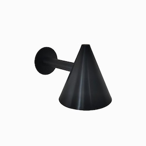 Modern style One Piece Matt Black Cone wall sconce - wall light - Italian wall sconce - Mid century wall sconce - Sputnik light - wall lamp