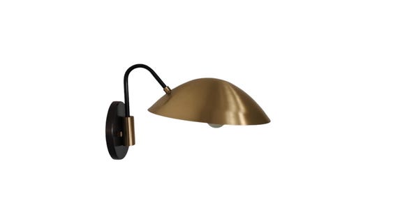 Modern wall sconce - Brushed brass Italian wall sconce - Mid century wall light - Lighting - sconce - sputnik light - wall light
