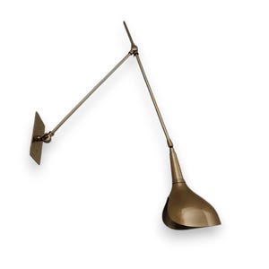 Raw Brass Round Kitchen Wall Fixture - Mid century Lighting - Sputnik Lights - Italian Lights - Wall Lights - Sconce - Wall Sconce