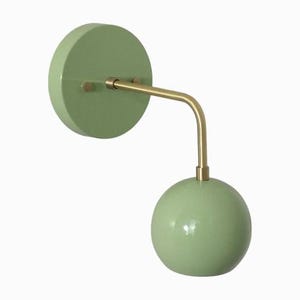 One Piece Raw brass wall sconce - Mid century wall sconce - Italian wall sconce - Lighting - wall light - Brass wall sconce - sputnik light