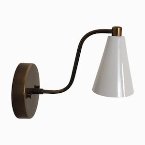 One Piece Adjustable brass wall sconce - Modern wall sconce - Mid century wall light - Lighting - Italian light - sputnik light - wall light