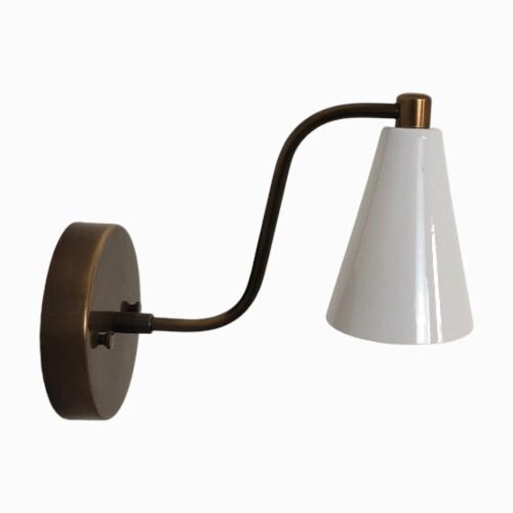 One Piece Adjustable brass wall sconce - Modern wall sconce - Mid century wall light - Lighting - Italian light - sputnik light - wall light