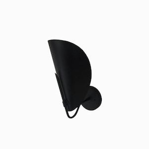 One Piece Matt black wall sconce - sconce - wall sconce - Mid century wall sconce - Italian wall light - Italian wall sconce - Sputnik light