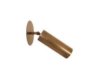 1950s Italian Raw Brass Wall Sconce - Mid Century Sputnik Light