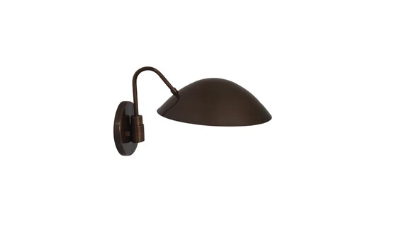 One Piece antique brass Italian wall sconce - Mid century wall sconce - Wall sconce - wall lighting - lighting - Modern wall light - Sconce